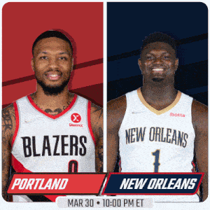 Portland Trail Blazers Vs. New Orleans Pelicans Pre Game GIF - Nba Basketball Nba 2021 GIFs