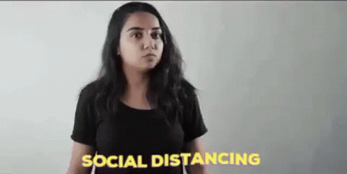 Social Distancing Prajakta Koli GIF - Social Distancing Prajakta Koli Mostlysane GIFs