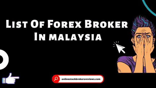 a poster with a woman covering her face and the words list of forex broker in malaysia on it