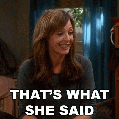 Thats What She Said Allison Janney GIF