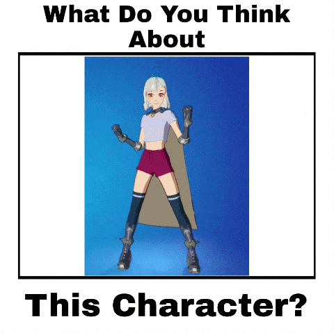 what do you think about this character ? a picture of a girl with white hair