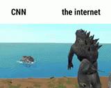 Godzilla Cnn GIF - Godzilla Cnn Internet GIFs