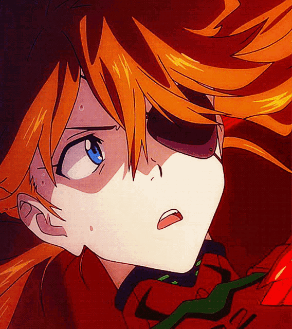 a close up of a person 's face with orange hair