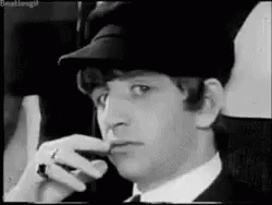 Ringo Starr Hat Down GIF - Ringo Starr Hat Down The Beatles GIFs