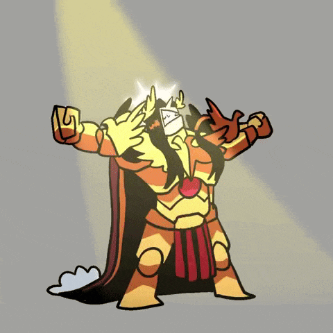 a cartoon drawing of a man in armor with a cape