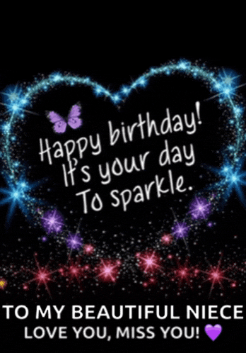 a birthday card for a beautiful niece that says happy birthday
