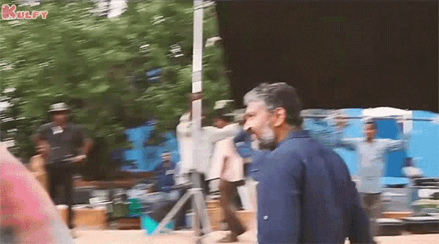 He Was Also An Actor At Set Indian Film Director GIF - He Was Also An Actor At Set Indian Film Director Ss Rajamouli GIFs