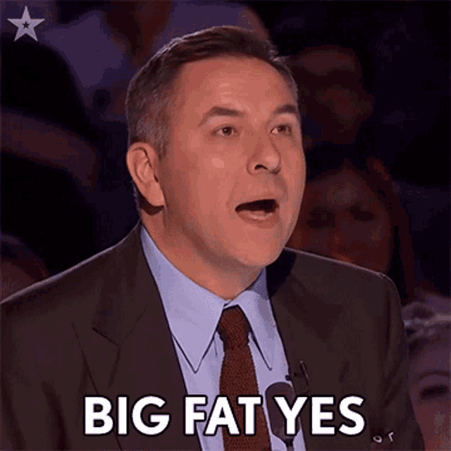 Big Fat Yes David Walliams GIF - Big Fat Yes David Walliams Britains Got Talent GIFs