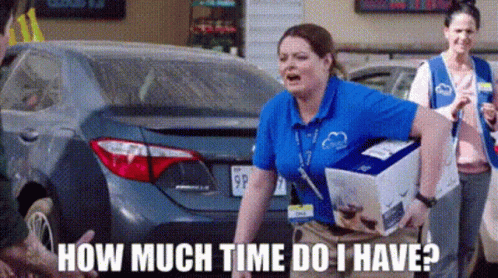 Superstore Dina Fox GIF - Superstore Dina Fox How Much Time Do I Have GIFs