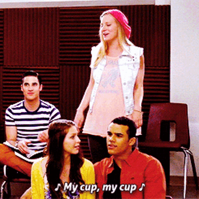 Glee Brittany Pierce GIF - Glee Brittany Pierce My Cup My Cup GIFs