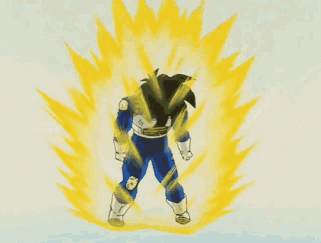 a cartoon character is surrounded by lightning