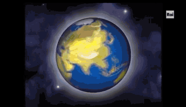 a computer generated image of the earth with rai written on the bottom left