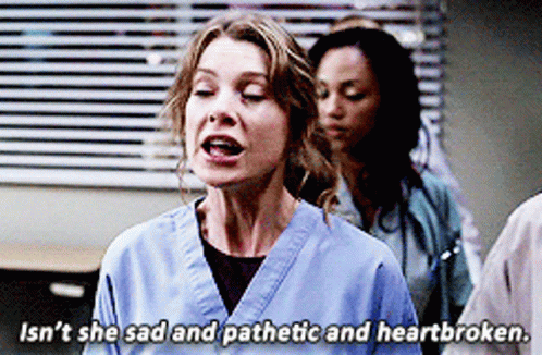Greys Anatomy Meredith Grey GIF - Greys Anatomy Meredith Grey Isnt She Sad And Pathetic And Heartbroken GIFs