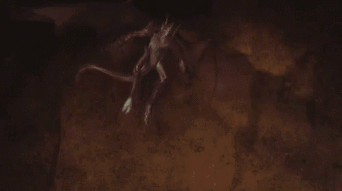 a dragon is flying through the air with a green light coming from its mouth .