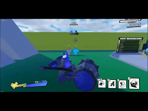 a screenshot of a video game with a scoreboard that says most brokercoins on it