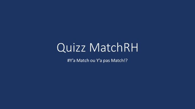 a blue background with quizz matchrh written in white