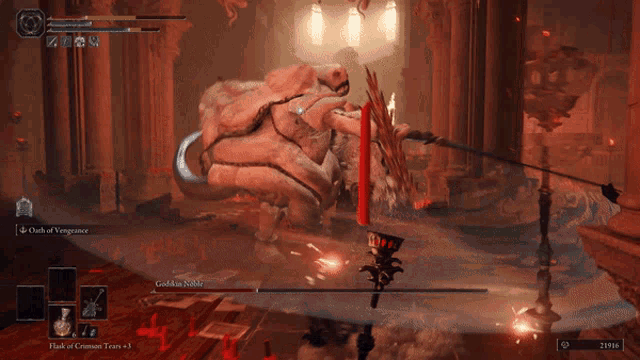 a screenshot of a video game shows a monster named goddamn robbie