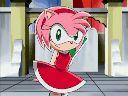 Amy Rose Sonic X GIF - Amy Rose Sonic X Wink GIFs