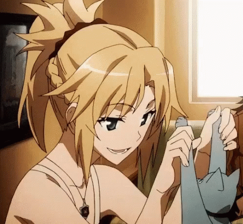 Anime Pet Cat GIF - Anime Pet Cat Mordred Fate GIFs
