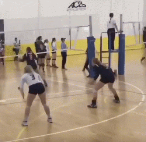 Volleyball GIF - Volleyball Face Block GIFs