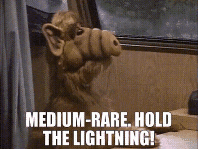 Alf Medium Rare GIF - Alf Medium Rare Hold The Lightning GIFs