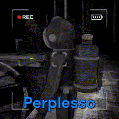 a video of a robot with the word perplesso on the bottom