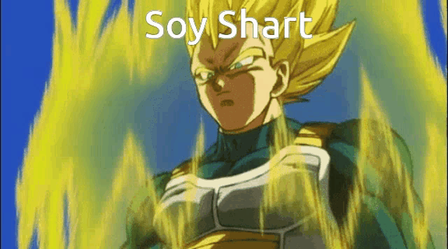 a picture of a cartoon character with the words soy shark on it