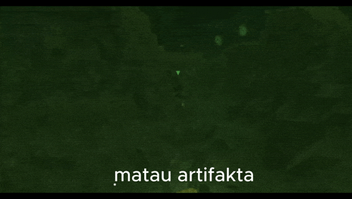 a green background with the word matau artifakta written on it