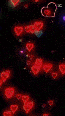 a colorful background with hearts and the app cut logo
