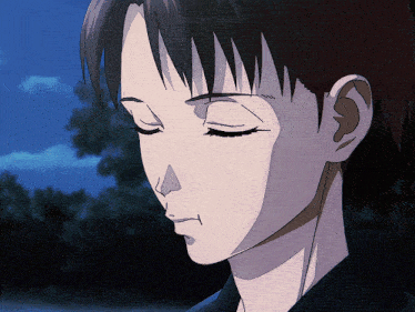 a close up of a person 's face with the words innocent tumblr below