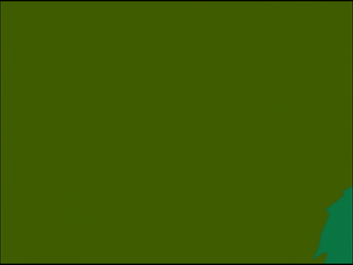 a green background with a silhouette of a person and a blue arrow