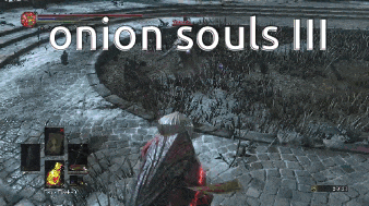 a screenshot of a video game called onion souls