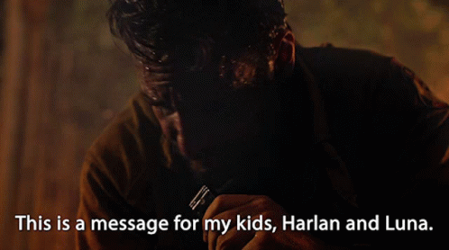This Is A Message For My Kids Harlan And Luna Garrett Briggs GIF - This Is A Message For My Kids Harlan And Luna Garrett Briggs Wolf Pack GIFs