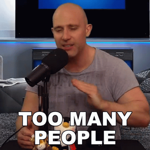 Too Many People Simon Miller GIF - Too Many People Simon Miller So Many People GIFs