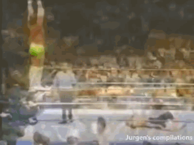 a blurry picture of a boxing match with the words jurgen 's compilations on the bottom right