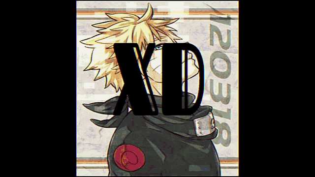 a drawing of a boy with the word xd on the bottom