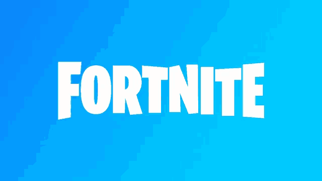 a blue background with white text that says fortnite