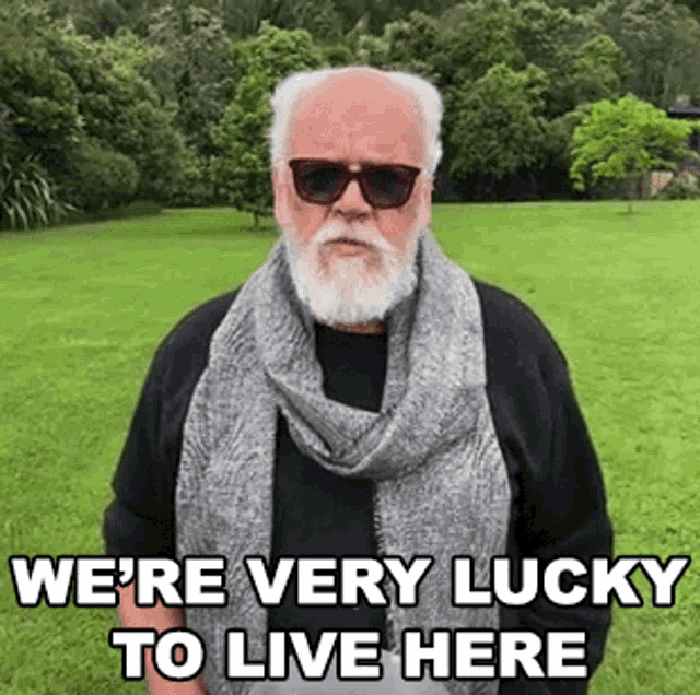 Were Very Lucky To Live Here Cameo GIF