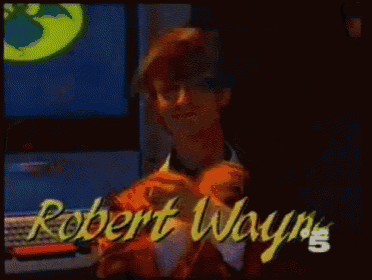 robert way 's is written in yellow on a screen