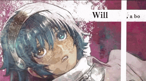 a drawing of a girl with the words will a bo on the bottom