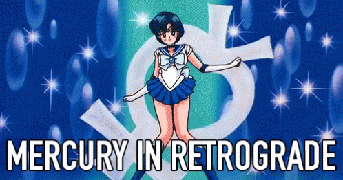 Sailor Mercury Mercury In Retrograde GIF - Sailor Mercury Mercury In Retrograde Astrology GIFs