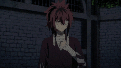 a person with a bandage on their face