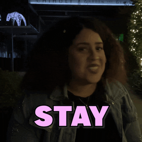 a woman with the word away on her face