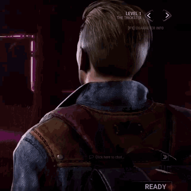 a man in a video game with a level 1 character