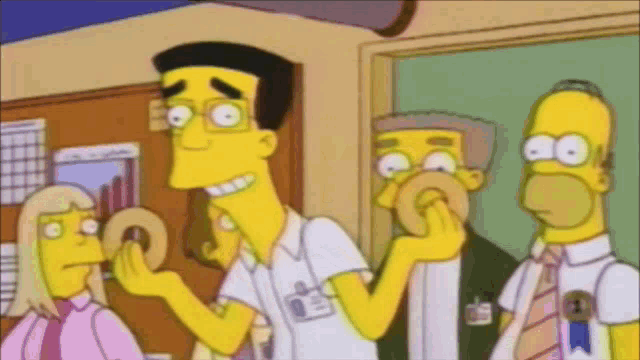 Frank Grimes Simpsons GIF - Frank Grimes Simpsons Donuts GIFs