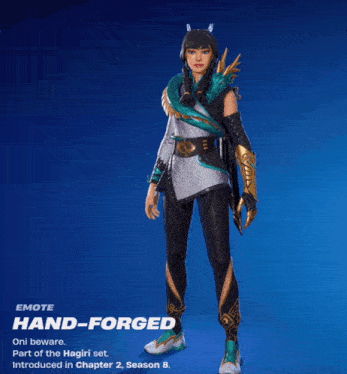 a video game character with the name hand-forged