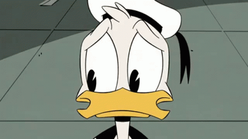 Donald Duck Worried GIF - Donald Duck Worried Nervous GIFs
