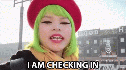 I Am Checking In Goldie Chan GIF - I Am Checking In Goldie Chan Check In GIFs