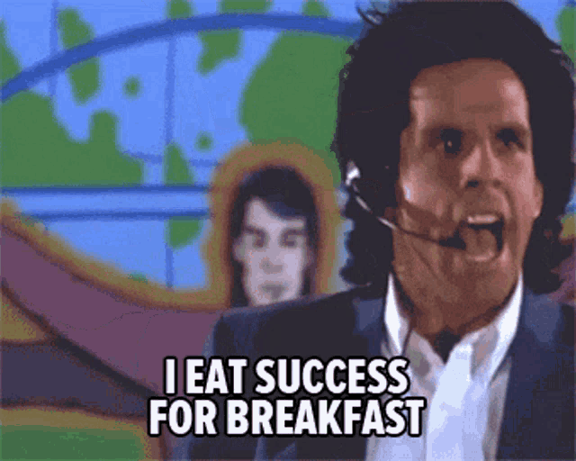 I Eat Success With Skim Milk GIF - I Eat Success With Skim Milk Ben Stiller GIFs