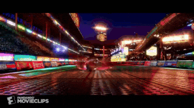 a video of a race track with the words movieclips on the bottom